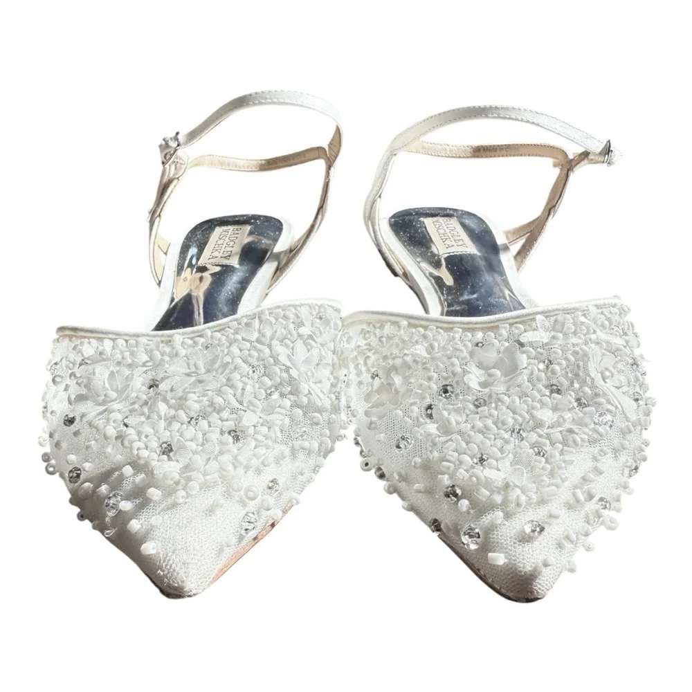 Badgley Mischka Carissa Pointed Toe Flat Size 9 - Picture 8 of 15